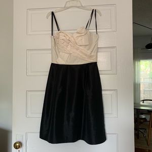 B+W Strapless Cocktail Dress